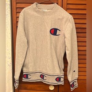 Champion Reverse Weave Big Logo Crewneck Sweatshirt Small